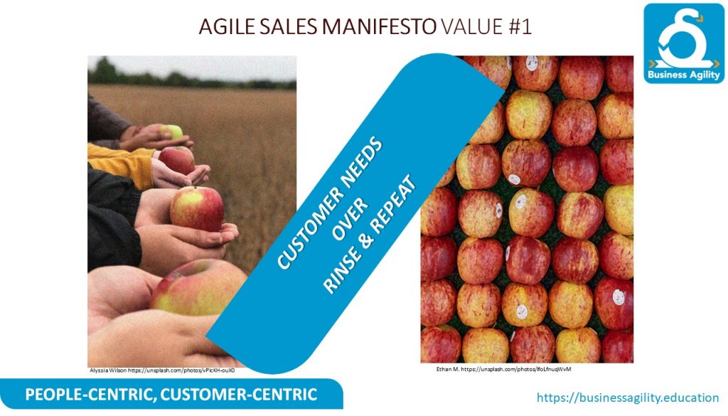 Agile Sales Manifesto Values 1