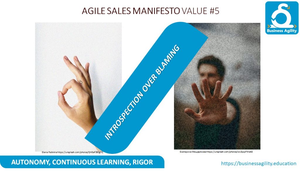Agile Sales Manifesto Values 5